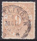 1869  Freimarke: Ziffer im Oval