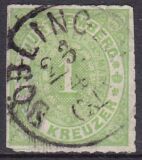 1869  Freimarke: Ziffer im Oval