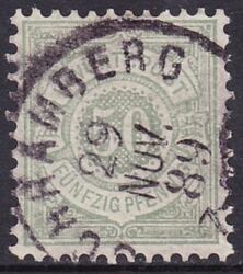 1878  Freimarke: weie Ziffer im Kreis
