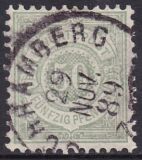 1878  Freimarke: weiße Ziffer im Kreis