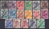 1948  Freimarken mit Bezirksstempel-Aufdruck - Satz