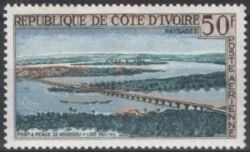 Elfenbeinküste 1963  Einweihung der Moossou-Brücke