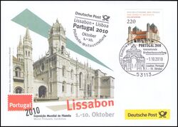 2010  Ausstellungsbeleg Nr. 154 - PORTUGAL 2010 Lissabon