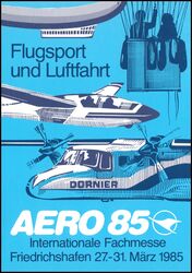 1985  Jungfernfahrt des Ein-Mann Heissluftschiffs AS - 42