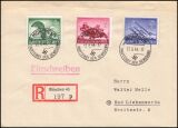 1944  Mischfrankatur auf R-Brief