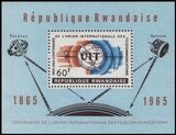 Ruanda 1965  100 Jahre Internationale Fernmeldeunion (ITU)