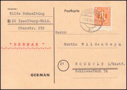 Fernpostkarte - EF