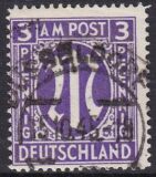 1945  Freimarke: AM-Post  englischer Druck