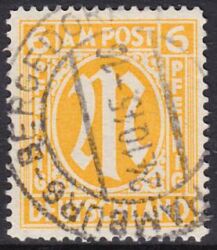 1945  Freimarke: AM-Post  englischer Druck