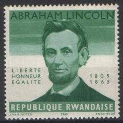 Ruanda 1965  Abraham Lincoln  FEHLDRUCK