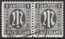 1945  Freimarke: AM-Post  deutscher Druck