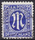 1945  Freimarke: AM-Post  deutscher Druck
