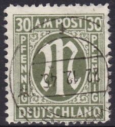 1945  Freimarke: AM-Post  deutscher Druck