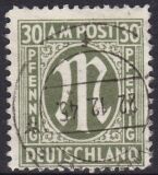 1945  Freimarke: AM-Post  deutscher Druck