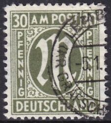 1945  Freimarke: AM-Post  deutscher Druck