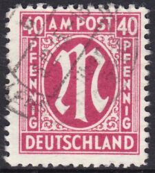 1945  Freimarke: AM-Post  deutscher Druck