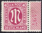 1945  Freimarke: AM-Post  deutscher Druck mit...