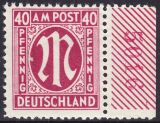 1945  Freimarke: AM-Post  deutscher Druck mit...