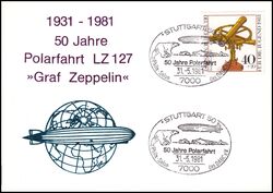1981  50 Jahre Polarfahrt des Luftschiffs LZ 127 Graf Zeppelin