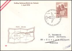 1975  Erstflug Salzburg - Zürich