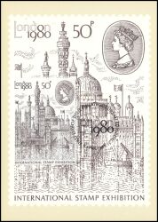1980  Internationale Briefmarkenausstellung LONDON 1980