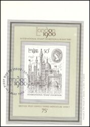 1980  Internationale Briefmarkenausstellung LONDON 1980