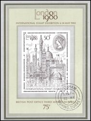 1980  Internationale Briefmarkenausstellung LONDON `80 - Blockausgabe
