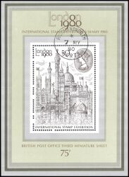 1980  Internationale Briefmarkenausstellung LONDON `80 - Blockausgabe