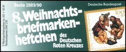 1989  Deutsches Rotes Kreuz - 8. Weihnachtsmarkenheftchen gest.