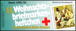 1992  Deutsches Rotes Kreuz - 11. Weihnachtsmarkenheftchen gest.