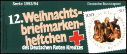 1993  Deutsches Rotes Kreuz - 12. Weihnachtsmarkenheftchen gest.