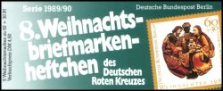 1989  Deutsches Rotes Kreuz - 8. Weihnachtsmarkenheftchen