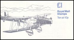 0-080c - 1980  Markenheftchen: Britische Militärflugzeuge