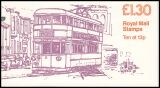 0-088a - 1984  Markenheftchen: Straßenbahnen mit Zählbalken