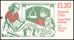 0-088f - 1986  Markenheftchen: Weihnachtsgebäck mit Zählbalken