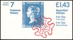 060f - 1983  Markenheftchen: Postgeschichte mit Zylindernummer
