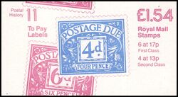 068a - 1984  Markenheftchen: Postgeschichte mit Zylindernummer