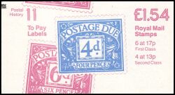 068a - 1984  Markenheftchen: Postgeschichte mit Zählbalken