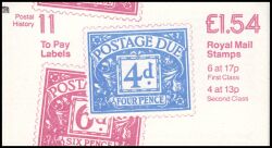 069a - 1984  Markenheftchen: Postgeschichte mit Zählbalken
