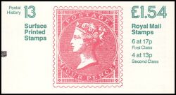 069c - 1984  Markenheftchen: Postgeschichte mit Zählbalken