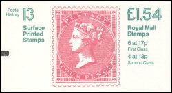 068c - 1984  Markenheftchen: Postgeschichte mit Zählbalken