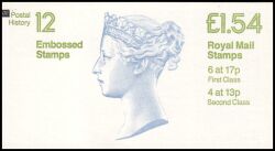 068b - 1985  Markenheftchen: Postgeschichte mit Zählbalken + Zylindernummer