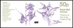 067b - 1985  Markenheftchen: Orchideen mit Zhlbalken