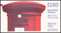 073a - 1986  Markenheftchen: Briefkasten mit Zhlbalken