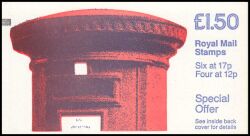 074a - 1986  Markenheftchen: Briefkasten mit Zählbalken + Zylindernummer