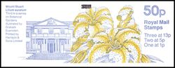 077e I - 1987  Markenheftchen: Botanische Grten mit Zhlbalken