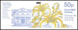 077e I - 1987  Markenheftchen: Botanische Gärten mit Zählbalken