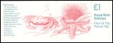 083c - 1989  Markenheftchen: Meeresfauna mit Zylindernummer