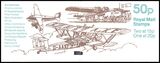086 - 1989  Markenheftchen: Flugzeuge mit Zhlbalken +...