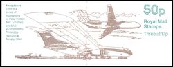 092a - 1990  Markenheftchen: Flugzeuge mit Zylindernummer